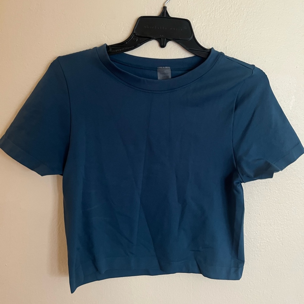 Classic Blue Women's Crop Top